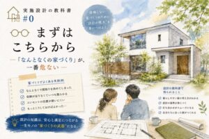 🏠📐✨ 実施設計の教科書 #00👓🏡 「“なんとなくの間取り”が、一番危ない」― 建築士は、“何mmで暮らしが変わるか”を考えている ― 📏✨